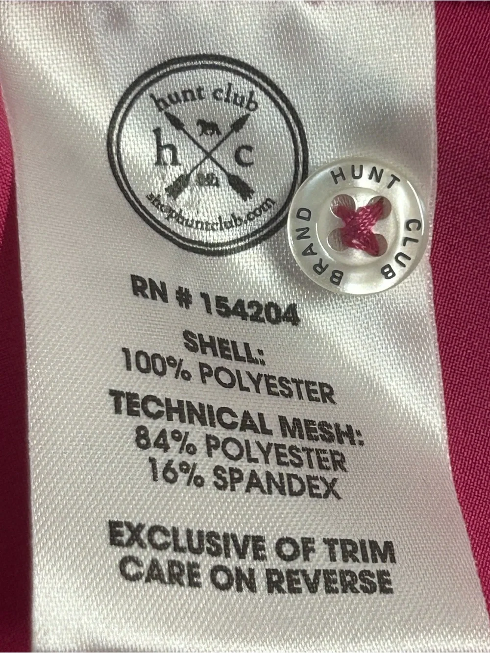 Hunt Club Women's Button-Down Shirt in Bright Pink - Picture 6 of 7